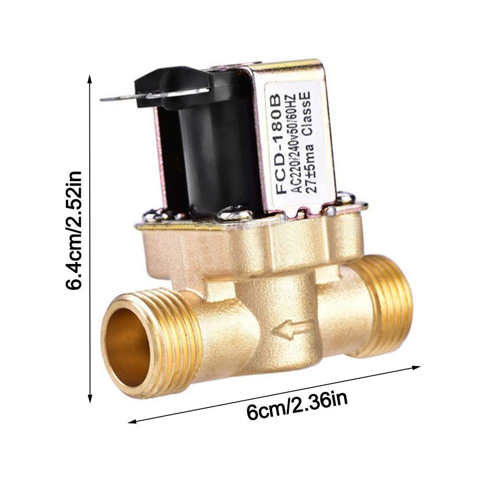 3/4” 1/2” Electric Solenoid Magnetic Valve DC 24V AC 220V DC12V Normally Closed Brass Inlet Solenoid Valve Water Valves
