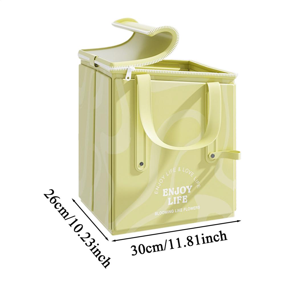 

Foot Soaking Tub Portable Foldable Bucket With Lid And Zipper Foot Spa Bath for Bathroom House Home Cleaning Washing Laundry зелений