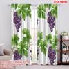 2pcs,2D Plane Printing Print Curtains Vineyard Bounty Versatile 100% Polyester (without Rod) Art Deco Festive Perfect for Living