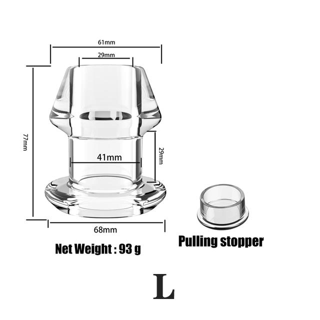 Silicone Hollow Anal Plug With Stopper Speculum Enema Anus Dilator Butt Plug Prostate Massage Bdsm Sex Toys For Woman Men