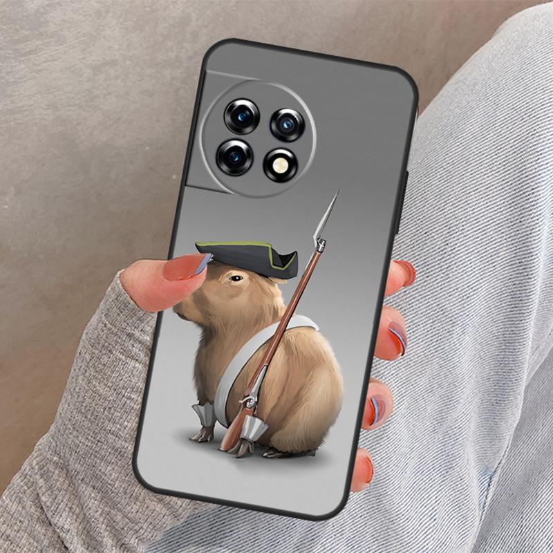 Cute Cartoon Capybara Cover For OnePlus Nord 4 3 CE 2 Lite N20 N10 N30 OnePlus 8T 10T 13 13R 12 12R 11 10 Pro Case