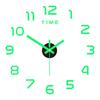 Nordic Style Wall Clock with Lasers Engraving 3D Digital Display Silent Sweep Movement Easy Installation Number Clock Room Decor