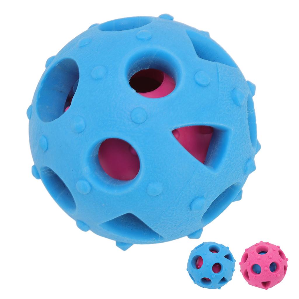 Puppy Food Dispensing Slow Feeder Interactive Dog Puzzle Chewing Ball Promote Digestion Toxic Gum Massage for Indoor