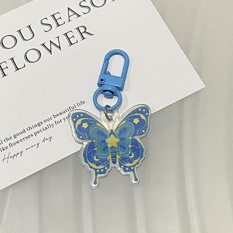 

Ретро Красочные Y2K Бабочки Цепочки для Телефона Шармы Брелок Подвески для Сумки Милый Сладкий Крутой Девочки Брелок Акриловые Аксессуары синий