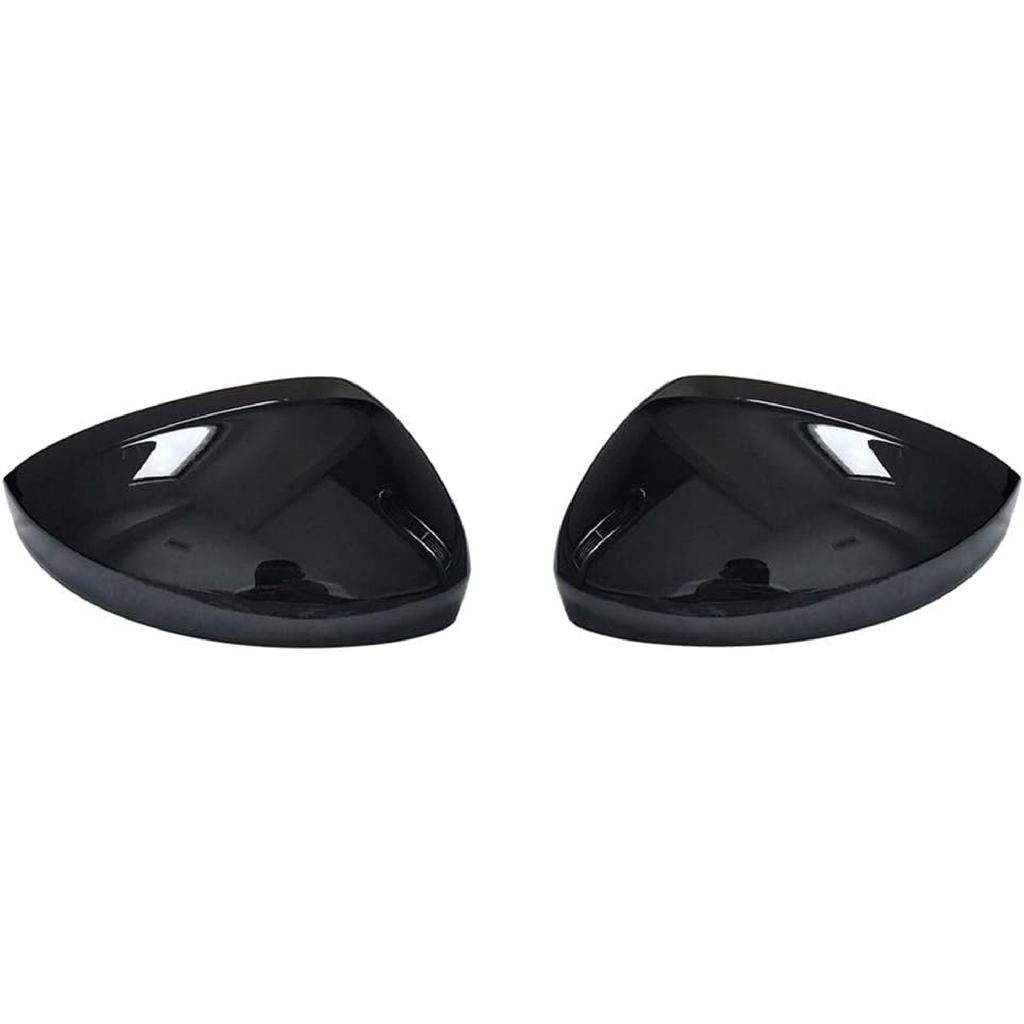 Rearview Side Wing Mirror Caps Cover,for VW Tiguan Allspace L MK2 2017 2018 2019 2020, Gloss Black