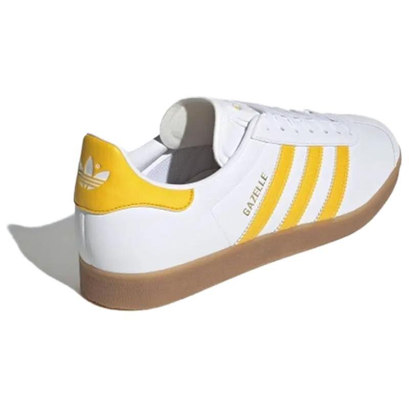 Adidas Originals Gazelle Casual Comfortable Low-Top Sneakers Men Sneakers White Yellow IH0379