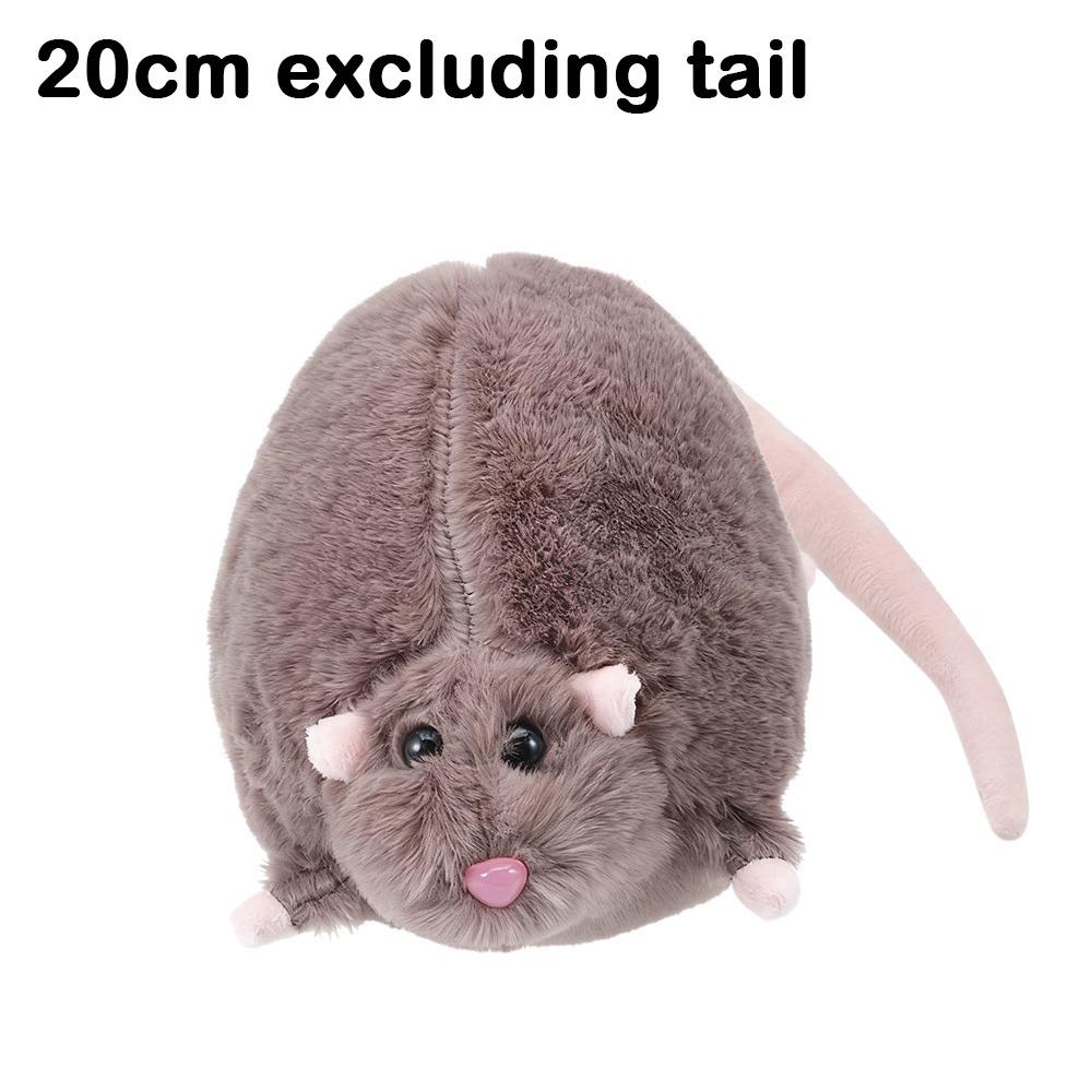 Plush Mouse Doll Cartoon Animal Figure Cute Flower Branch Rat Doll  Kids Gift Birthday