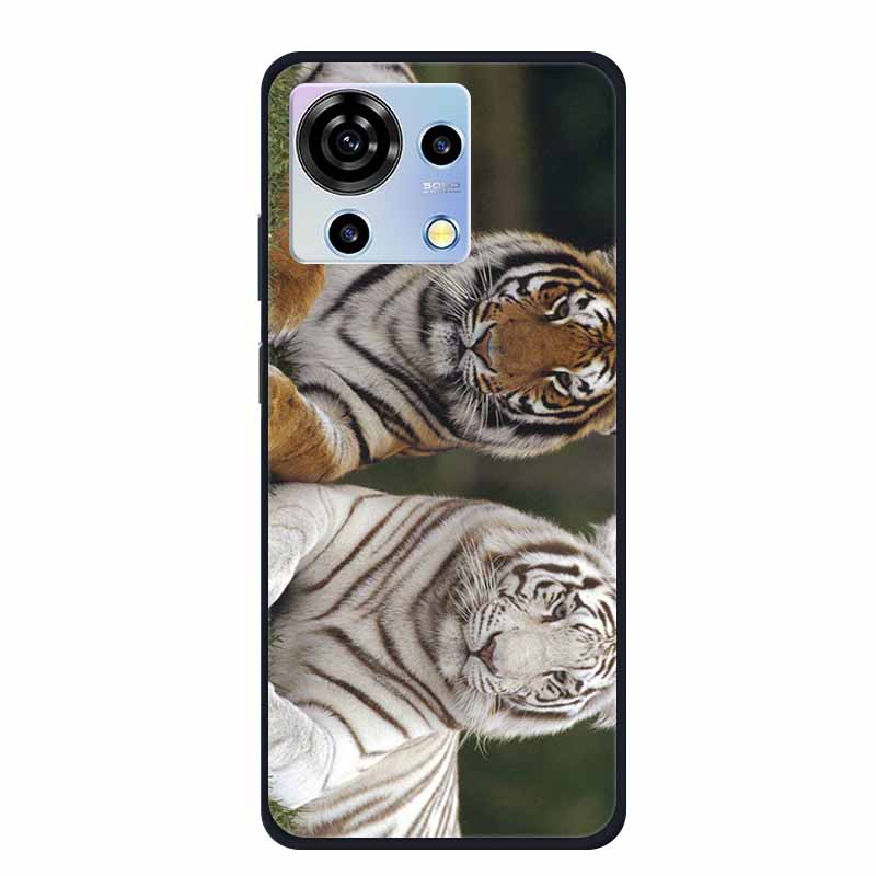 For ZTE V50 Vita Phone Case TPU Soft Back Cover Cartoon Luxury Silicone Phone Cases for ZTE Blade V40 V 40 50 Vita Animal Funda