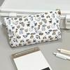 Puppy Print Pencil Case Korean Style Large Capacity Dog Pencil Bag Aesthetic Stationery Stationery Bag Student