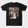 T-shirt da uomo con stampa nera Peeta Mellark Vintage Stampa su Carta Transfer No-Cut T-shirt in Cotone