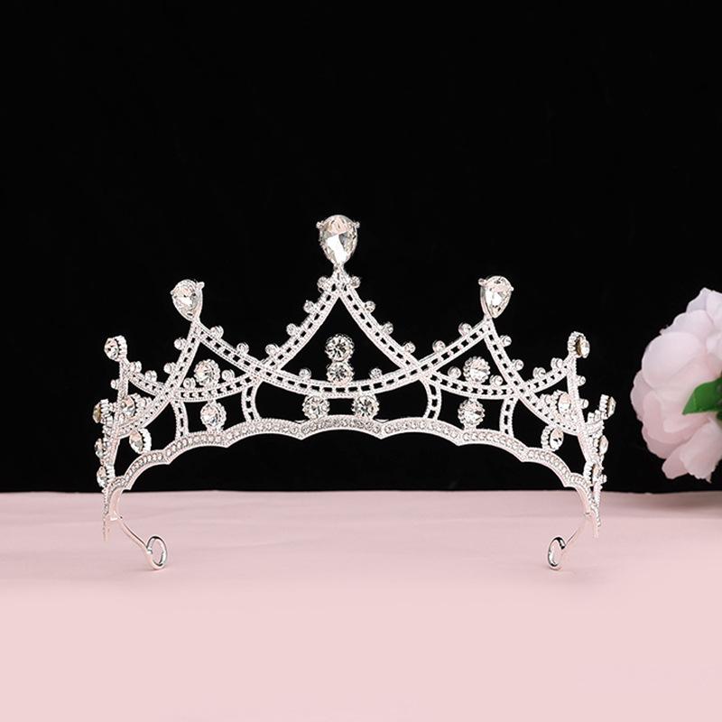 Baroque Retro Black Luxury Crown Bridal Tiara Wedding Dress Birthday Queen Crown Cake Crown