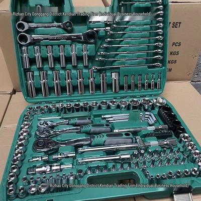 216-Piece Car Repair Tool Set: Socket & Wrench Combination