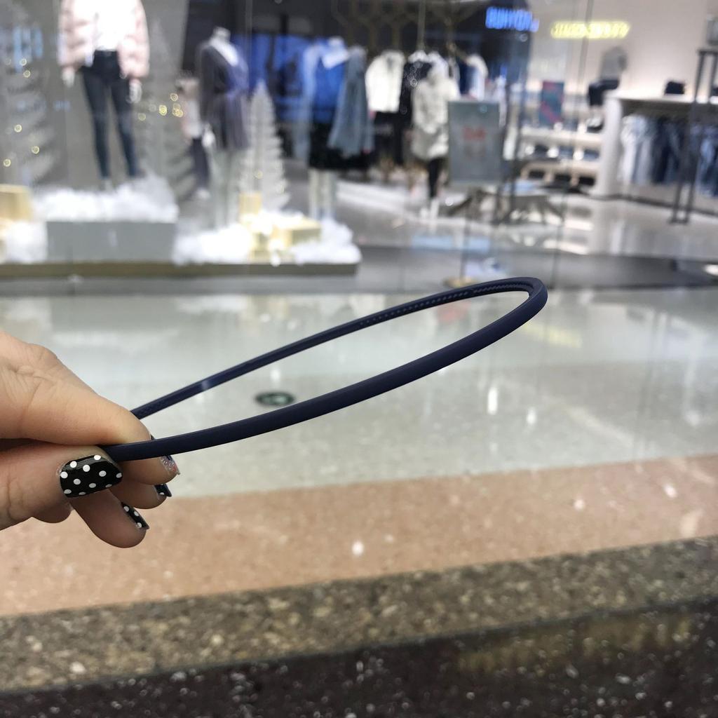 Korean Headbands for Hair Woman Bezel 0.4mm Narrow Side Solid Color Hair Bands Hair Hoop Women Hair Accessories Hairband New