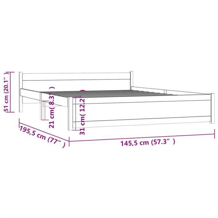 VidaXL Bed Frames Solid Wood 140x190 Cm 815024