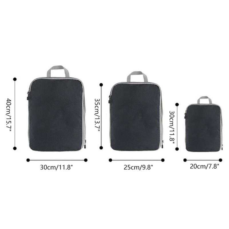 5 Piece Storage Bags Compression Packing Cube Travel Storage Bag Luggage Clothing Storage Set