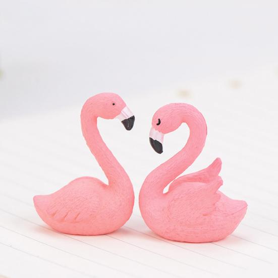 Mini Flamingo Model Figurine DIY Miniature Landscape Garden Bonsai Ornament Gift