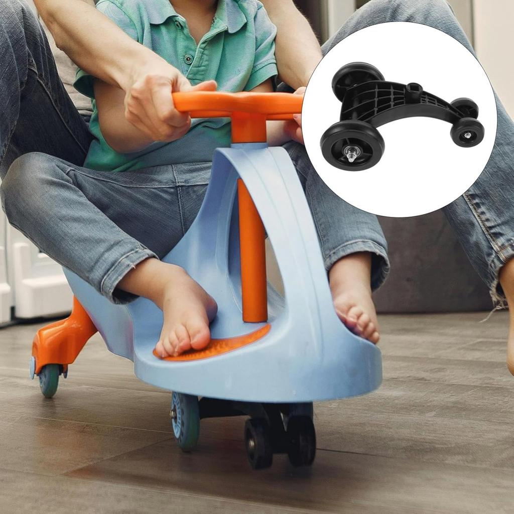 ERINGOGO Kids Wiggle Car Replacement Wheels - Triangle Repair Part for DIY, 24.00X15.50X10.00CM, Black