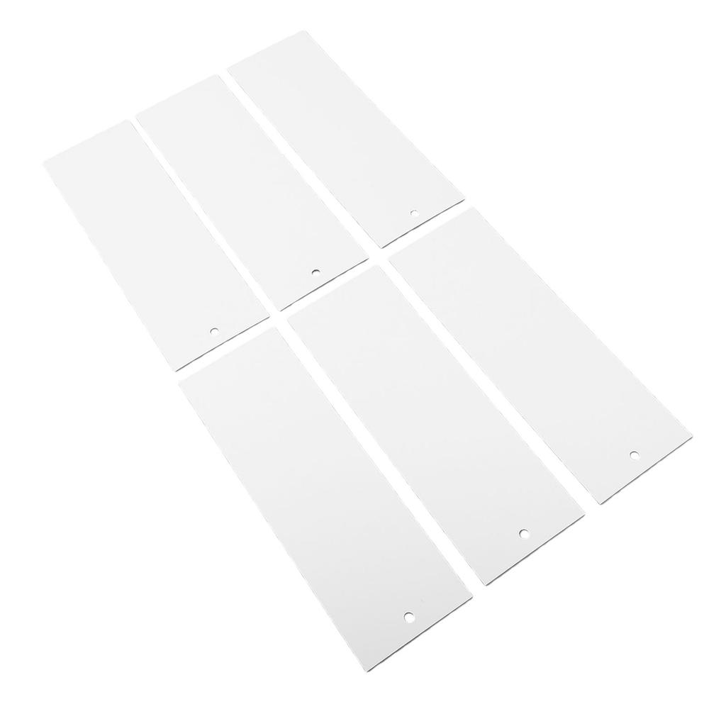 50pcs Watercolor Paper Blank Bookmarks with Tassels Holes Paintable Reusable Blank Book Page Markers for Birthday