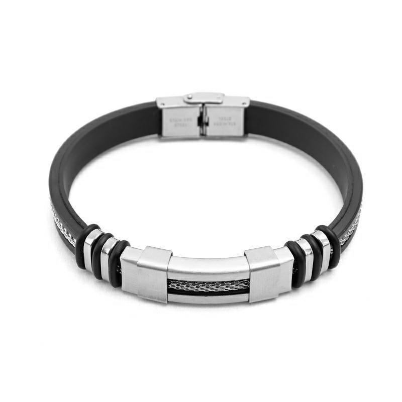 

Браслет из титановой стали в стиле панк-ретро 2023 для мужчин и женщин - Персонализированный модный ювелирный подарок серебряный