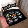 Monkey D. Luffy Cartoon ONE PIECE Bedding Set, Duvet Cover and Pillowcase 3-Piece Set, Holiday Gift for Children and Adults