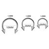 40PCS Surgical Steel Body Piercing Jewelry Lot Bulk Nose Ring Tongue Bar Lot Eyebrow Labret Piercing Set Horseshoe Ring Lot Pack