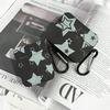 Black Star for AirPods Apple Bluetooth Wireless Headset Case Square Creative Trendy