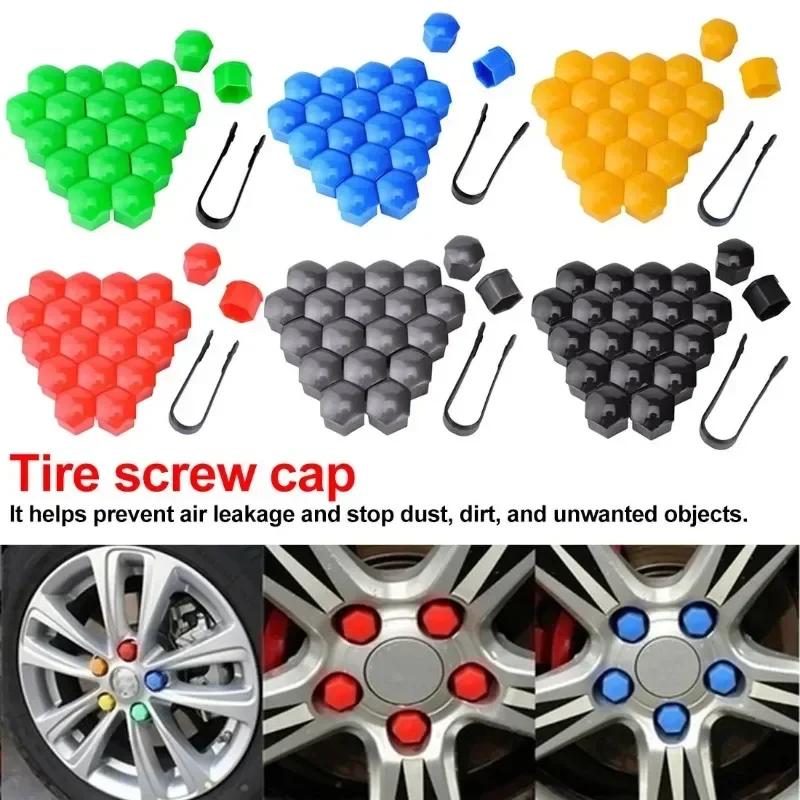 20Pcs Car Wheel Nut Caps Anti-Rust Auto Hub Screw Protection Covers Car Tire Screw Caps Nut Bolt Covers Auto Exterior 17/19/21mm