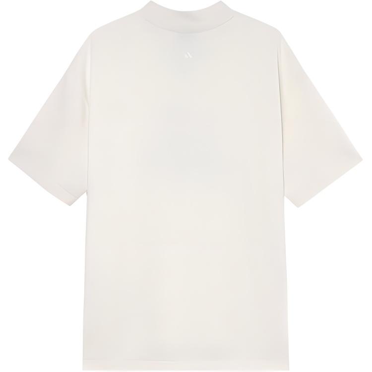 Adidas Basketball Atmospheric Embroidered Basketball Sports Casual Simple Comfortable Short Sleeve T-Shirt Unisex T-Shirt White JE3762(TEAM702-B2)