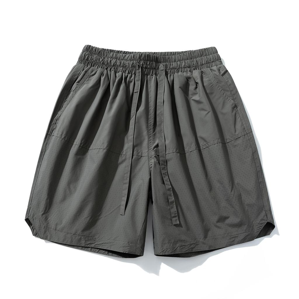 Pánské prodyšné rychleschnoucí šortky – Šortky s elastickým pasem a stahovací šňůrkou, s kapsami, pro letní sporty a streetwear