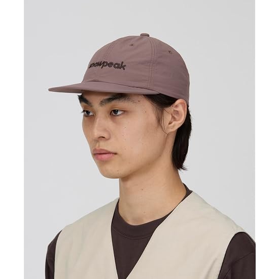 [Snow Peak] Logo Design Cap Hat Logo Unisex BLACK