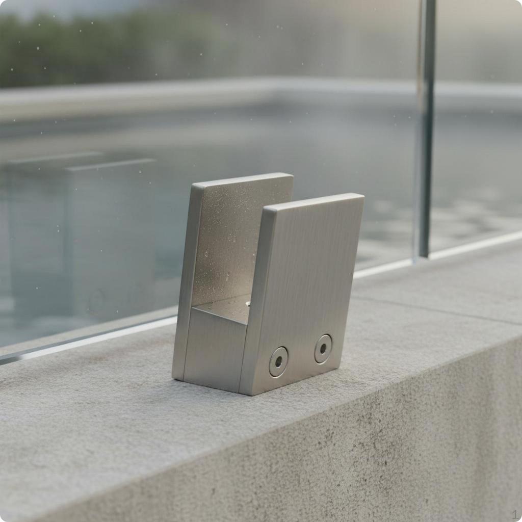 Edelstahl Glaszwinge Anti Treppenhandlaufklemme Rostfrei Bauhardware für