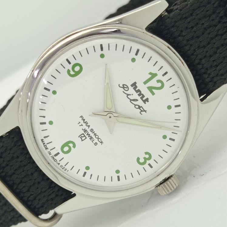 

OLD HMT PILOT INDIAN МУЖСКИЕ МЕХАНИЧЕСКИЕ ЧАСЫ a413064-1 Артикул009-a413064