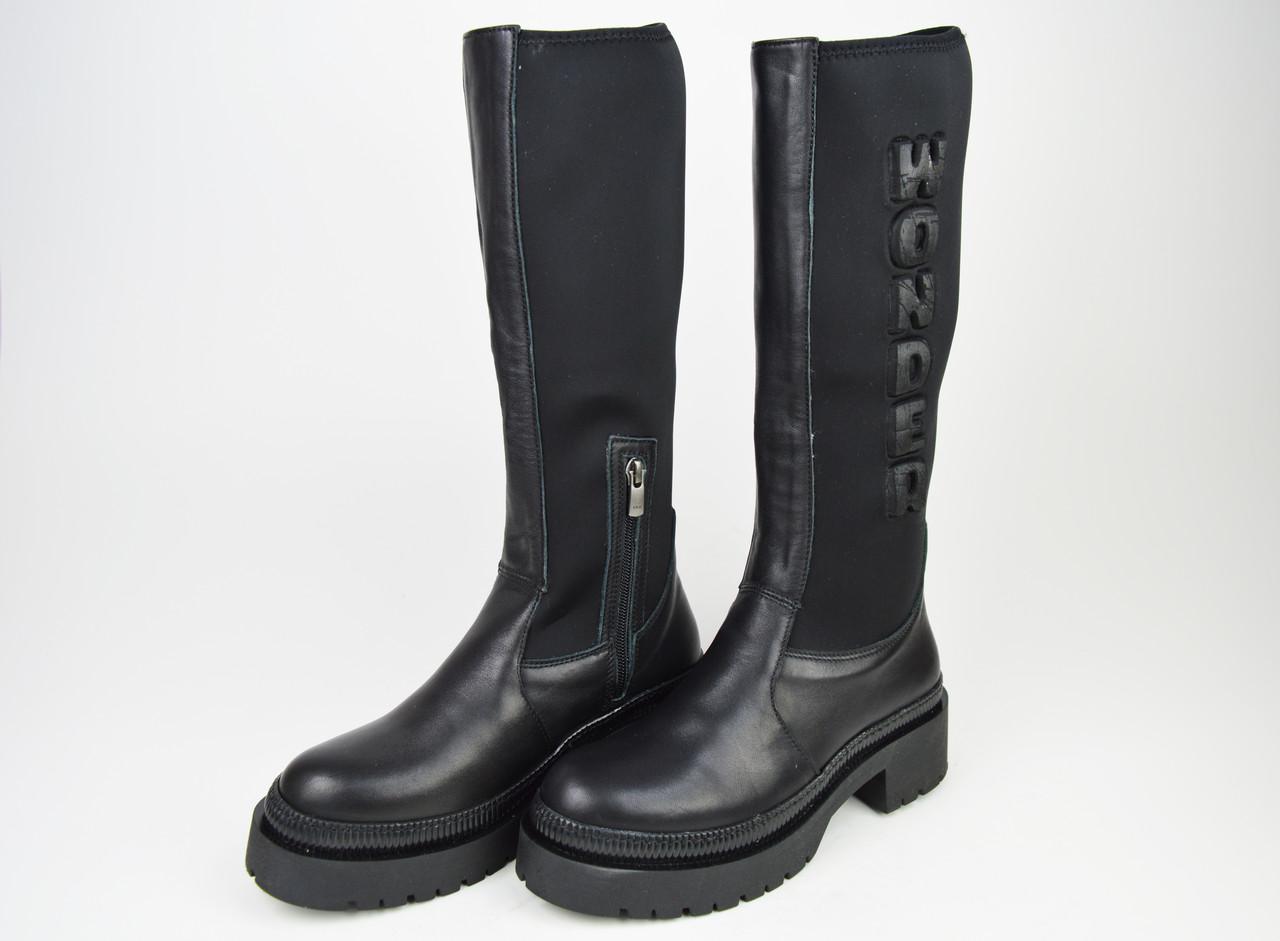 

Чоботи Molly Bessa 868702 37 Чорні шкіра стрейч 38 чорний