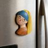 Creative Magnetic Displays Resin Fridge Magnets Strong Adhesion for Artistic Note Holding in Kitchen & Office Setting