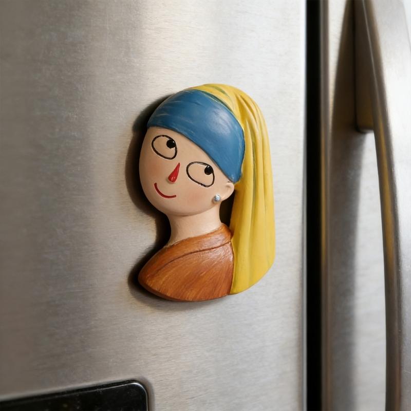 Creative Magnetic Displays Resin Fridge Magnets Strong Adhesion for Artistic Note Holding in Kitchen & Office Setting