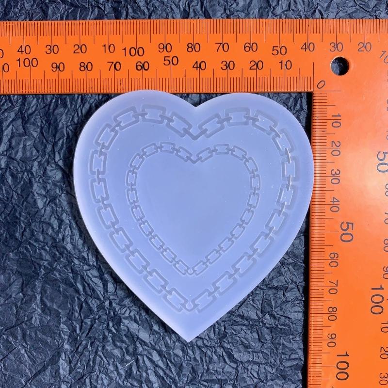 Resin Shaker Filling Mold,Silicone Heart Mold Epoxy Resin Mold Filler Quicksand Casting Filling Mold for Jewelry Making