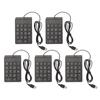 Wired Number Pad 18 Keys Ergonomic USB Plug and Play Quiet Typing Mini Numeric Keypad for PC Laptop