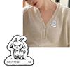 Lightweight Funny Goat Shaped Alloy Brooch Pin Cool Accessory for Clothing Bags Hats Animal Jewelry Gift