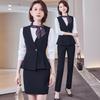 Women's Professional Vest & Shirt Uniform Set