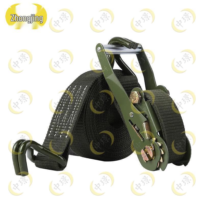 Zhongjing Military Green Ratchet Tie-Down Strap