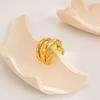 Golded C-shaped Ear Clip Silver No Piercing Earrings Hip Hop Gold Jewelry  Daily