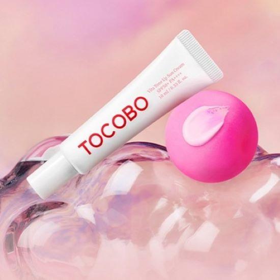 Tocobo Blur Finish Sun Cushion SPF50+ PA++++ 13g 01 Cotton Blue + Vita Tone Up Sun Cream SPF50+ PA++++ 10ml Set