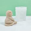 3D Cute Sitting Cat Silicone Candle Molds DIY Cat Plaster Crafts Resin Cement Mold Handmade Candle Making Supplies