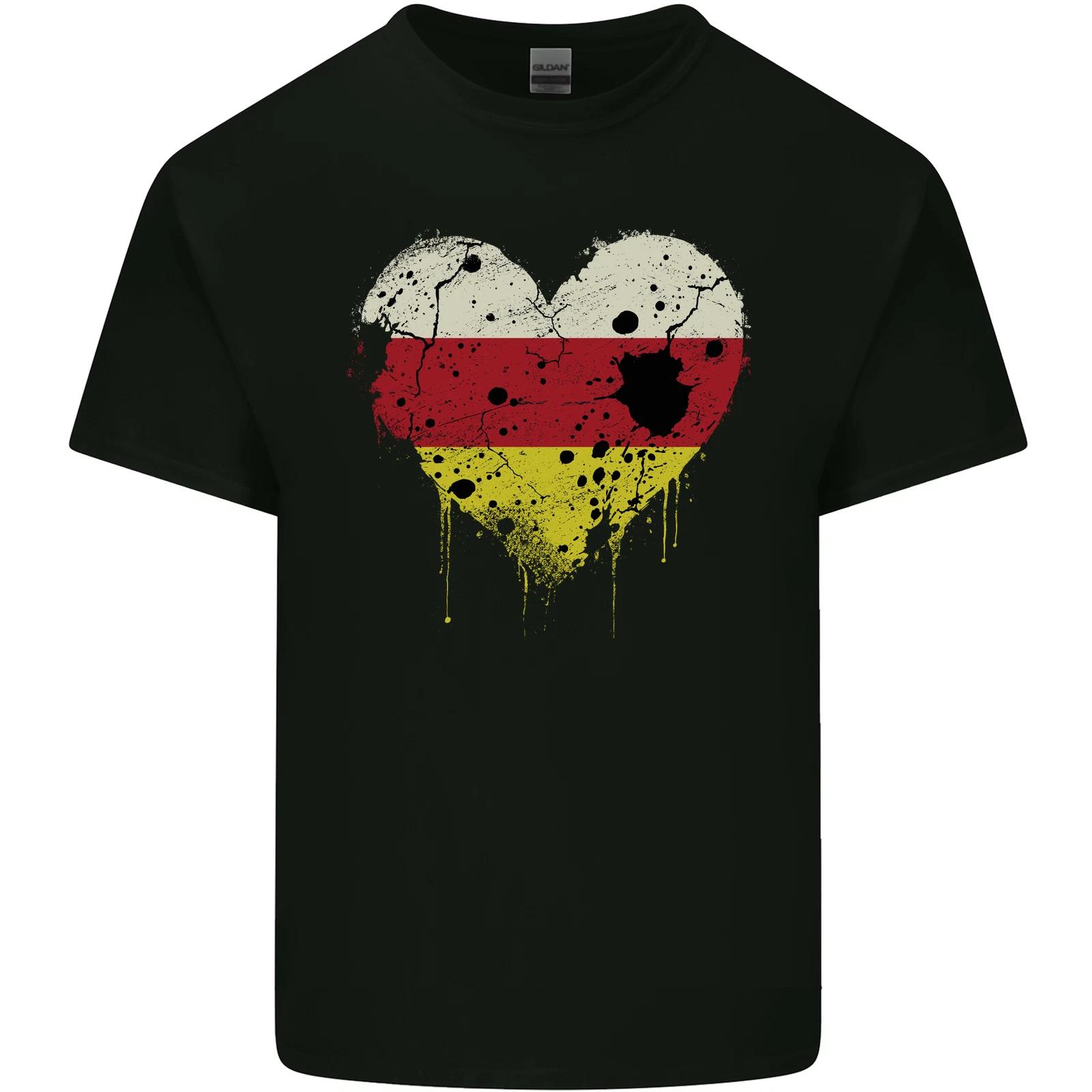 

Love Flag South Ossetia Football Kids T-Shirt Childrens XL