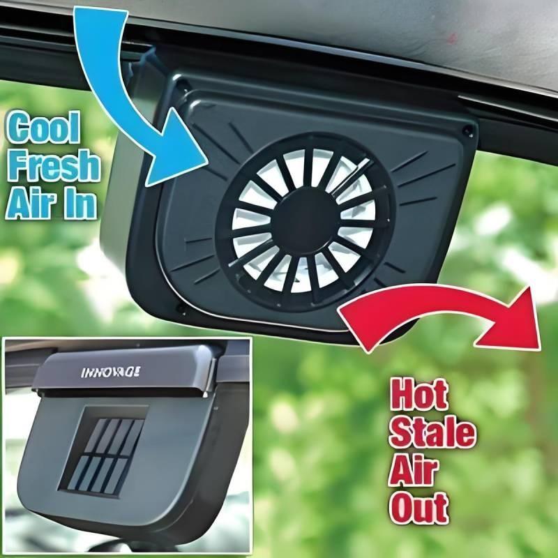 Solar Powered Car Window Windshield Auto Air Vent Cooling Fans Tools System