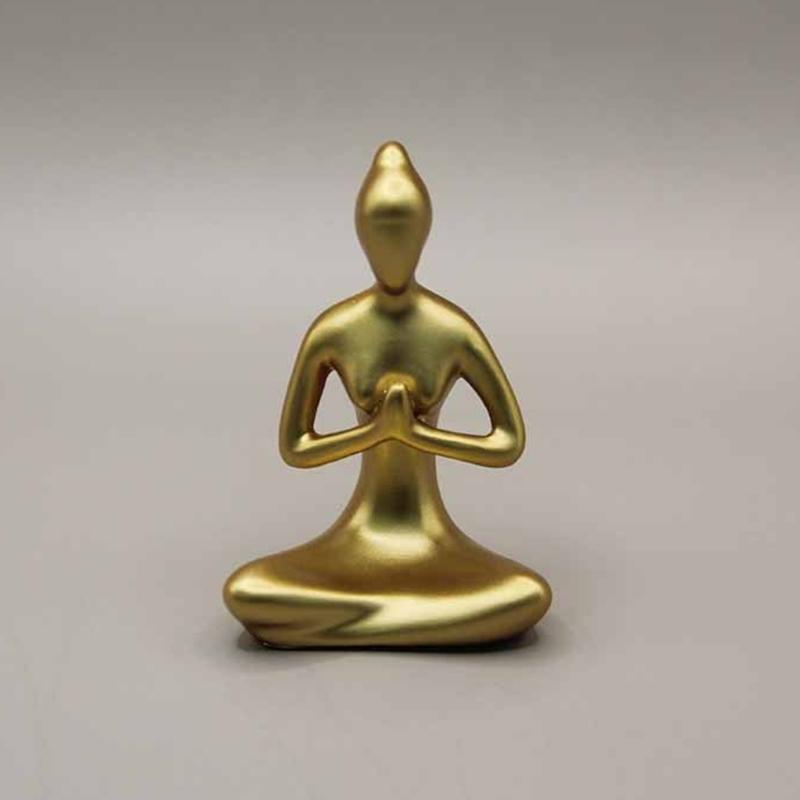 Modern  Yoga Figurine Premium Resin  Decoration Gift For  Birthday Holiday Celebration