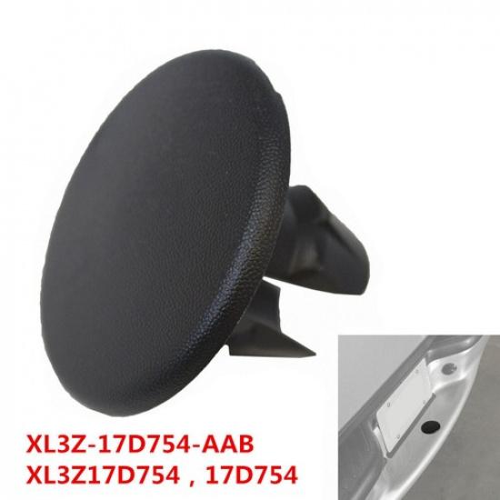 

1X Black Round Rear Bumper Tailgate Step Pad Plug Cover For Ford F150 F250 F350