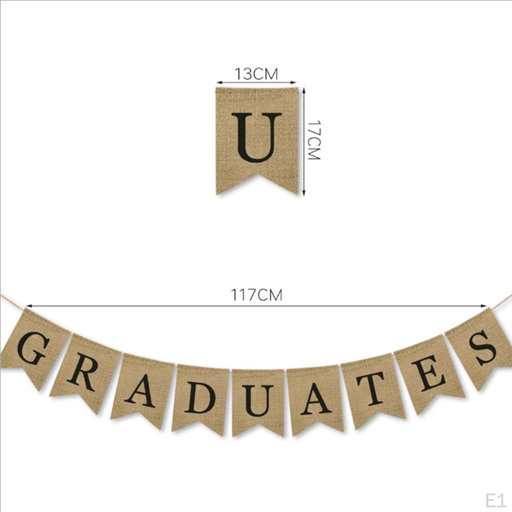 Burlap Banner Decoration Sign 2019 Uation