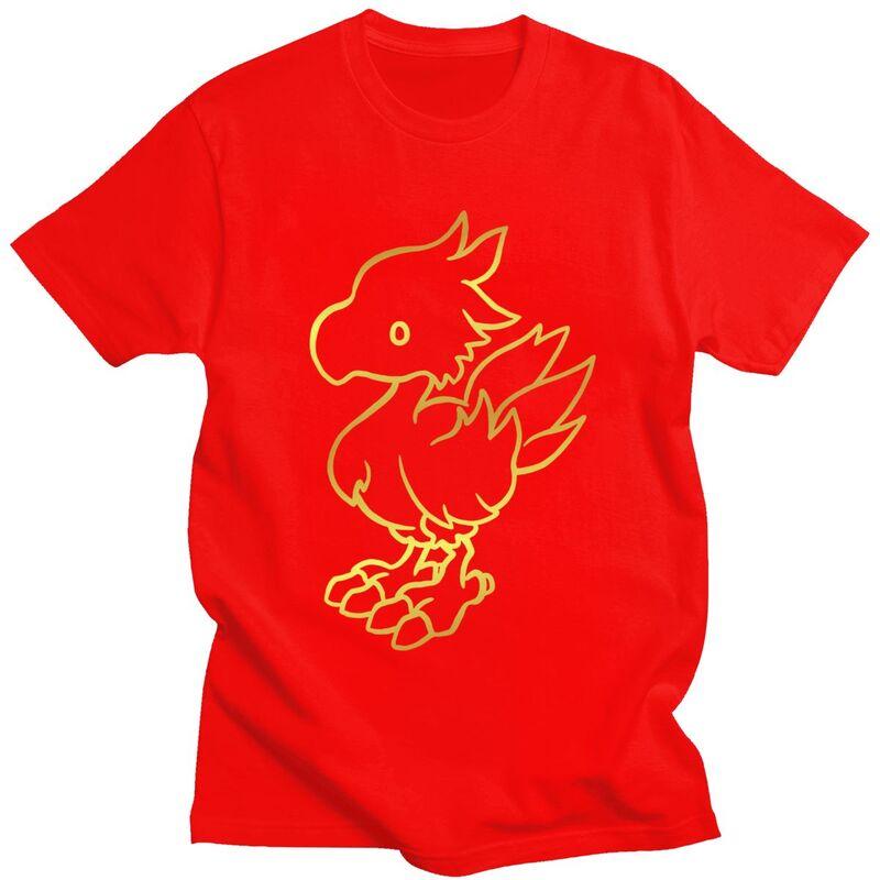 Custom Mens Final Fantasy Chocobo T Shirt Short Sleeve Cotton Tshirt Classic Tshirt Casual Tee Clothes