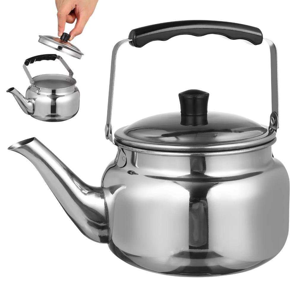 Universal Teapot Water Kettle Stainless Steel Coffee Pot Durable Hotel Tea Kettle  Outdoor Camping